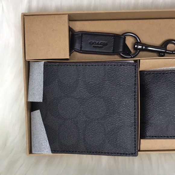 Coach Boxed 3 In 1 Wallet Gift Set In Signature Canvas - Picture 6 of 12